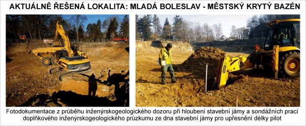 ing. Petera Jiří, geolog - březen 2014, dozor na stavbě bazénu v Mladé Boleslavi