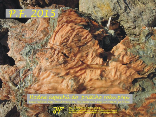 PF 2015 přejí geologové firmy JIP, Hradec Králové
