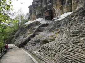 Geologie Petera - stabilzace skalní stěny Zázvorka, Nové Město nad Metují